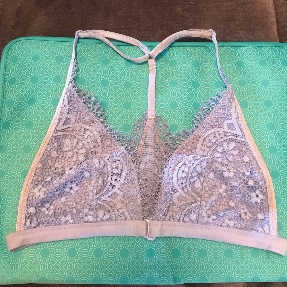 Victorias Secret blue lace bralette
